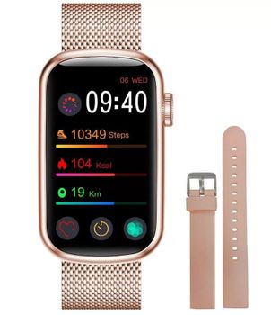 Smartwatch damski na bransolecie Garett Wave RT złoty stalowyd (4).jpg